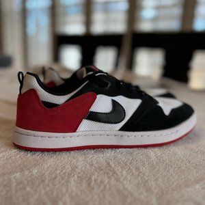 NIKE SB Alleyoop- Men's, Red Black & White